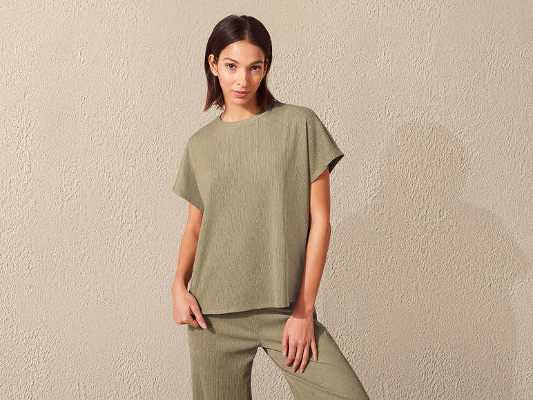 Shirt met modieuze crinkle-structuur