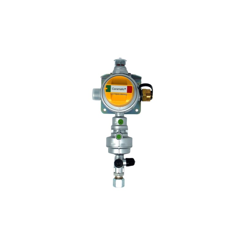 GOK Gasdruckregler Caramatic DriveTwo CS 30 mbar 1,5 kg/h  2 x G.13 -> Rohrverschraubung 10mm  8mm