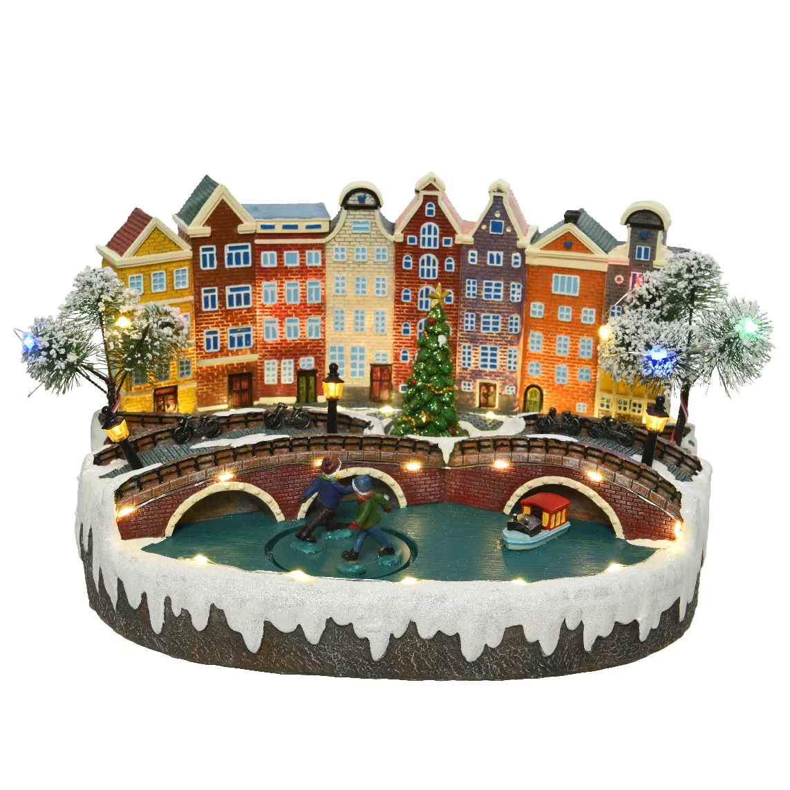 Village de Noël lumineux et musical Amsterdam