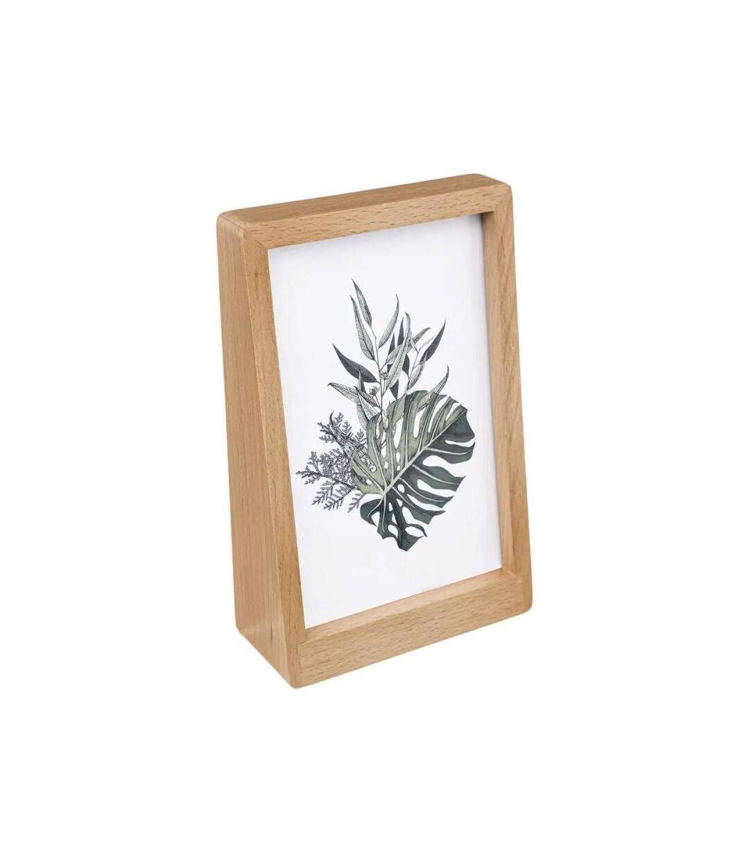 Cadre Photo Déco Bois Vertical 10x15cm Beige