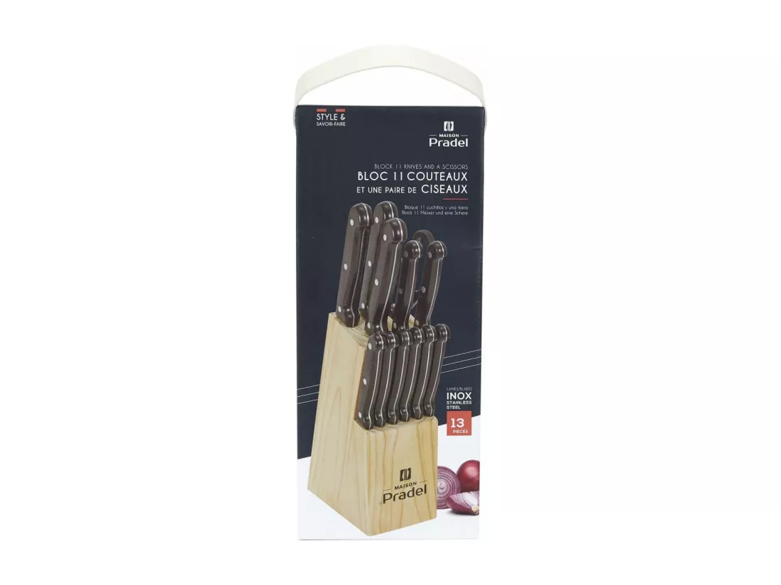 Bloc 13 Couteaux de Cuisine 