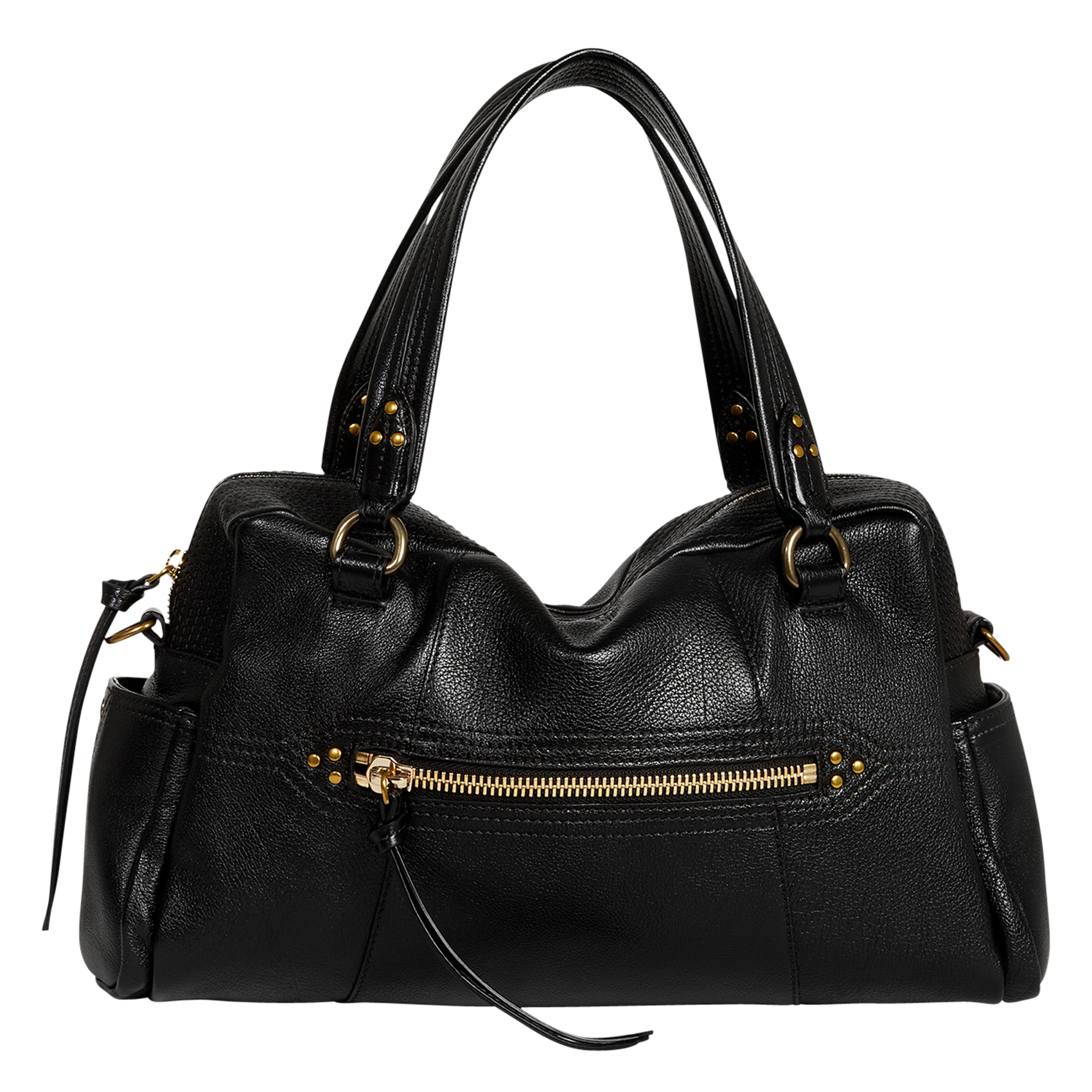 LUCKY - Sac shopping en cuir | Noir