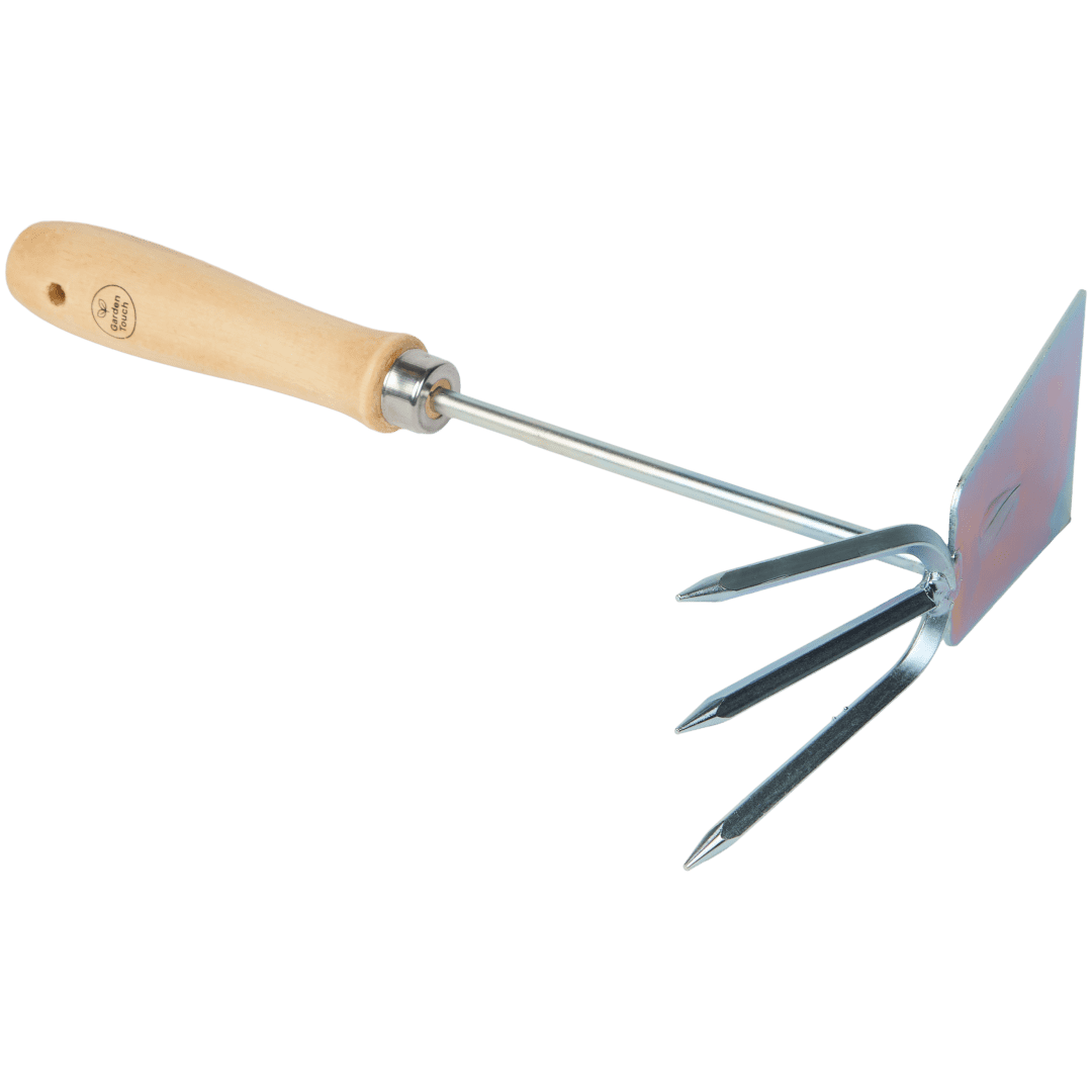 Garden Touch drietand handhark 30 cm
