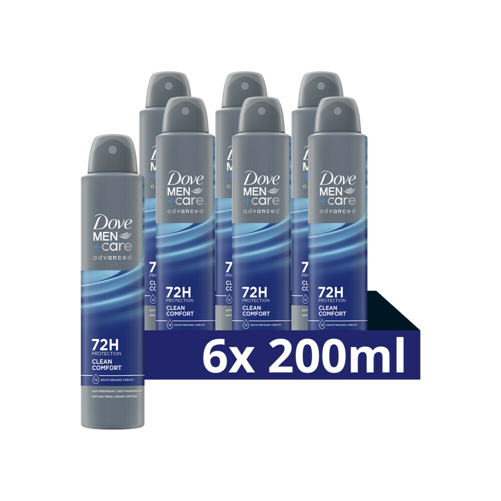 6x Dove Deodorant Men+ Care Clean Comfort200 ml