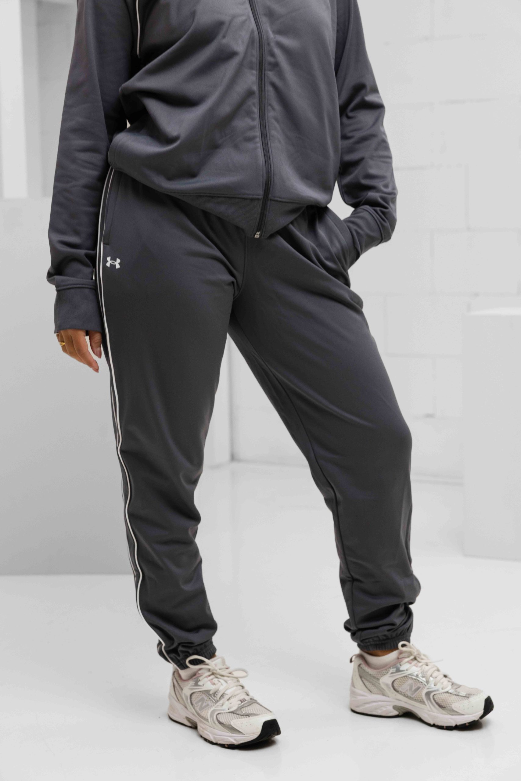 Under Armour Rival Tricot Trainingspak Dames Grijs