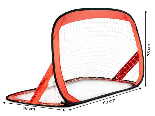 Fotballmål, satt til to 110 cm fotballmål