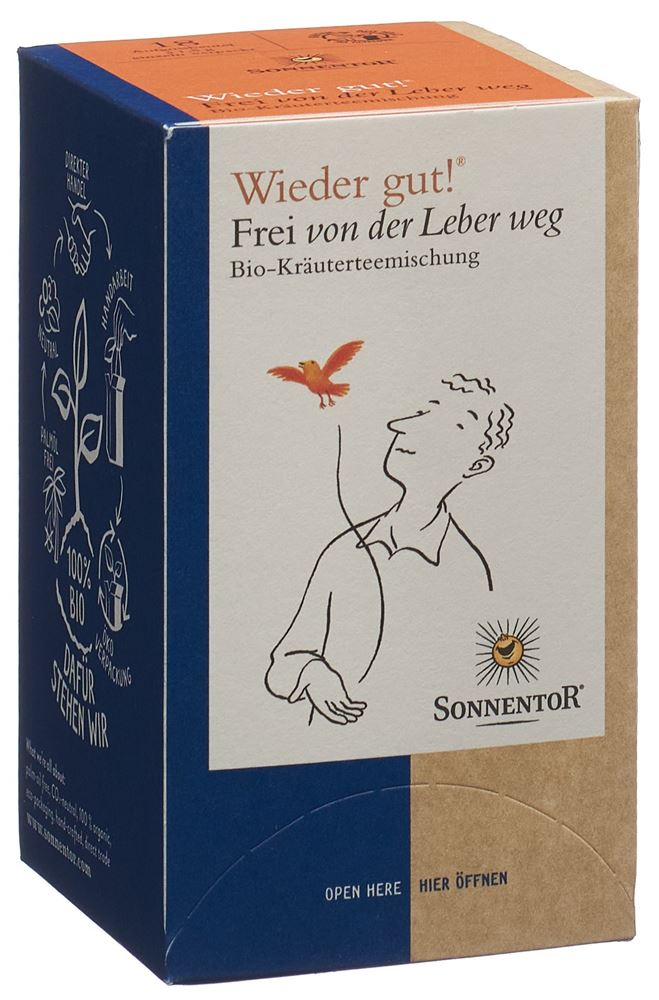 SONNENTOR Frei von der Leber weg Tee BIO Btl 18 Stk