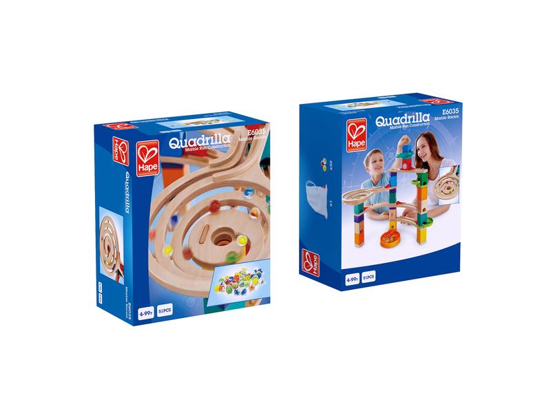 Hape Kugelbahn Zubehör Quadrilla Murmel-Set 50 zusätzliche Murmeln