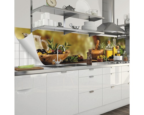 Keukenachterwand mySpotti Splash Domenic Olives 2200 x 600 mm SP-F1-1823