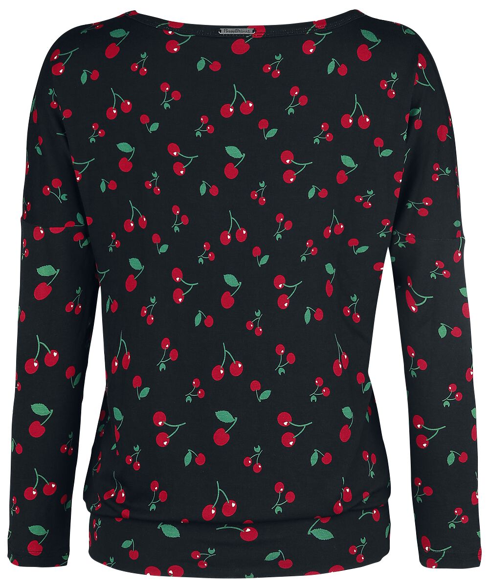 Haut Manches Longues Cerises Ample  | Pussy Deluxe T-shirt manches longues