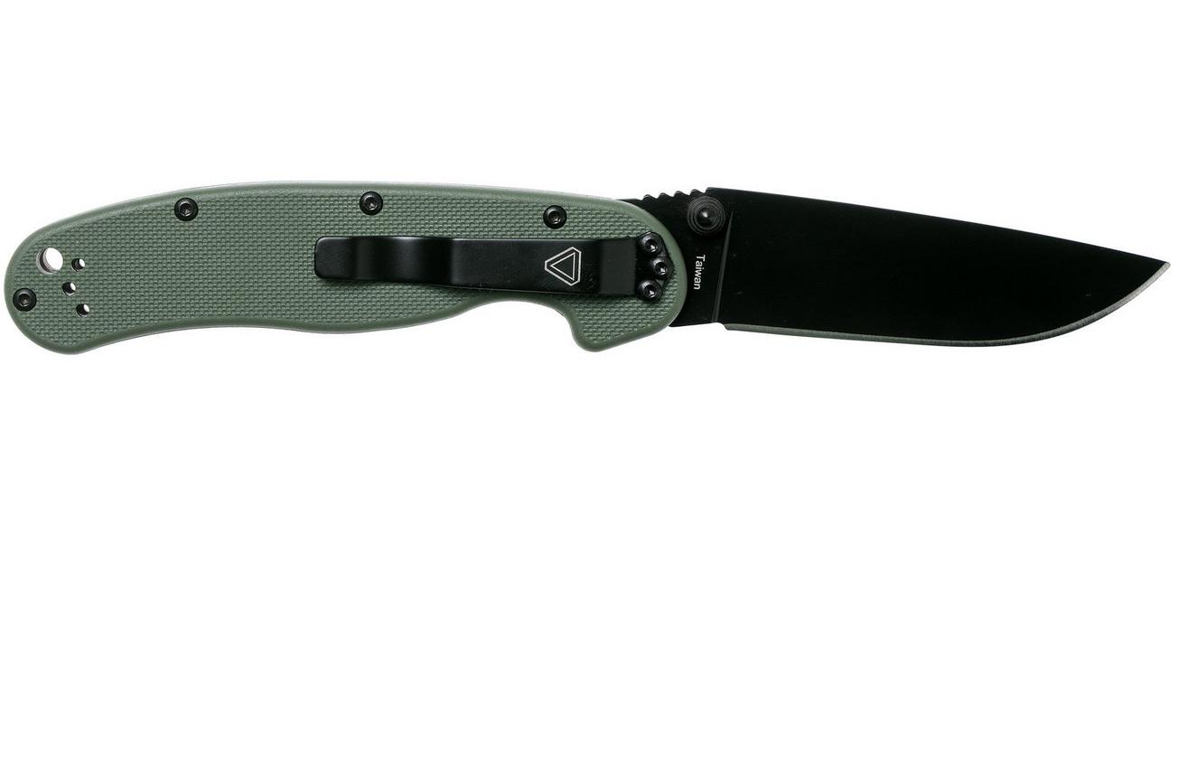 Ontario RAT-2 D2 od green, plain edge black, 8830OD