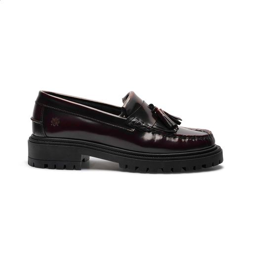Playboy Footwear Lula Loafers, Bordo Polido, 40