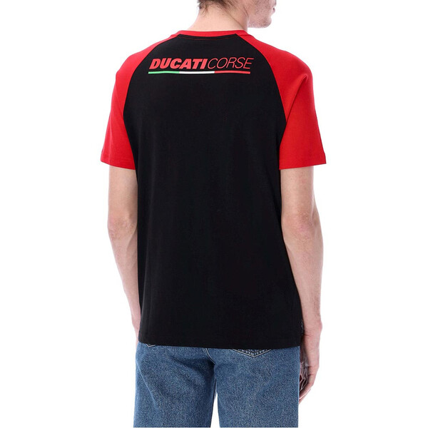 ducati racing - T-shirt Big Logo Noir / Rouge