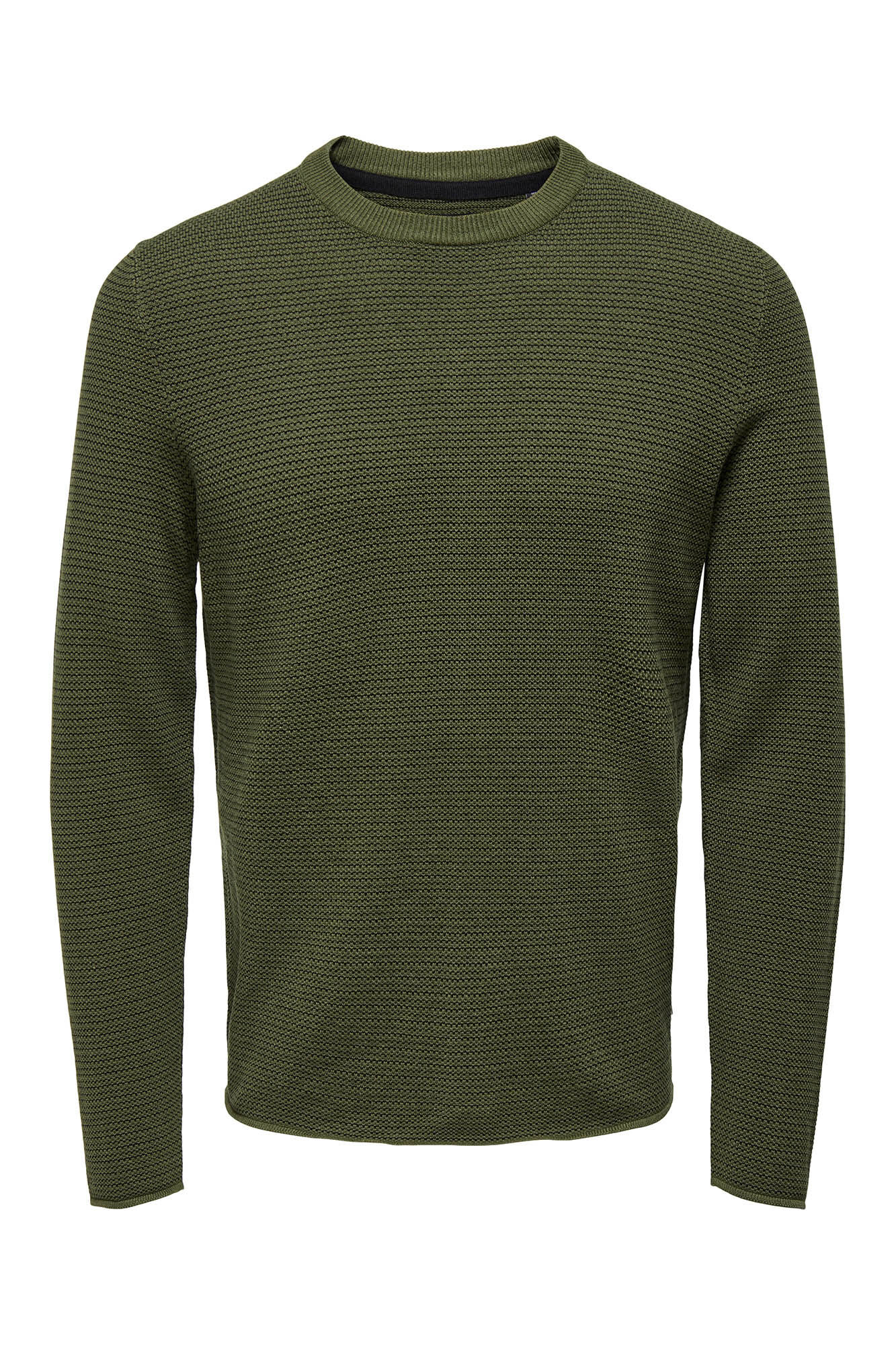 Suéter de gola redonda