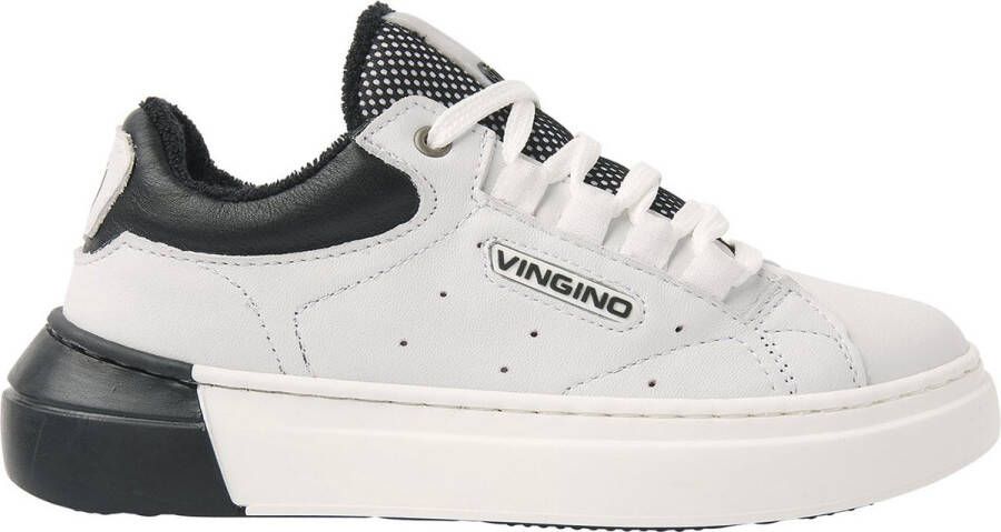 VINGINO Vince leren sneakers wit Leer Meerkleurig 28