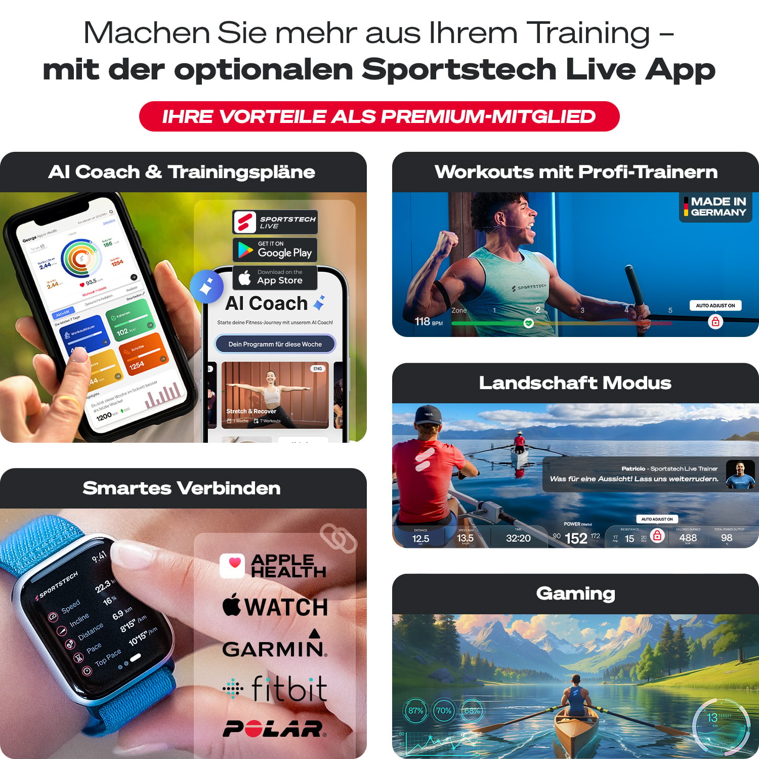 PROwer Rudergerät Schwarz