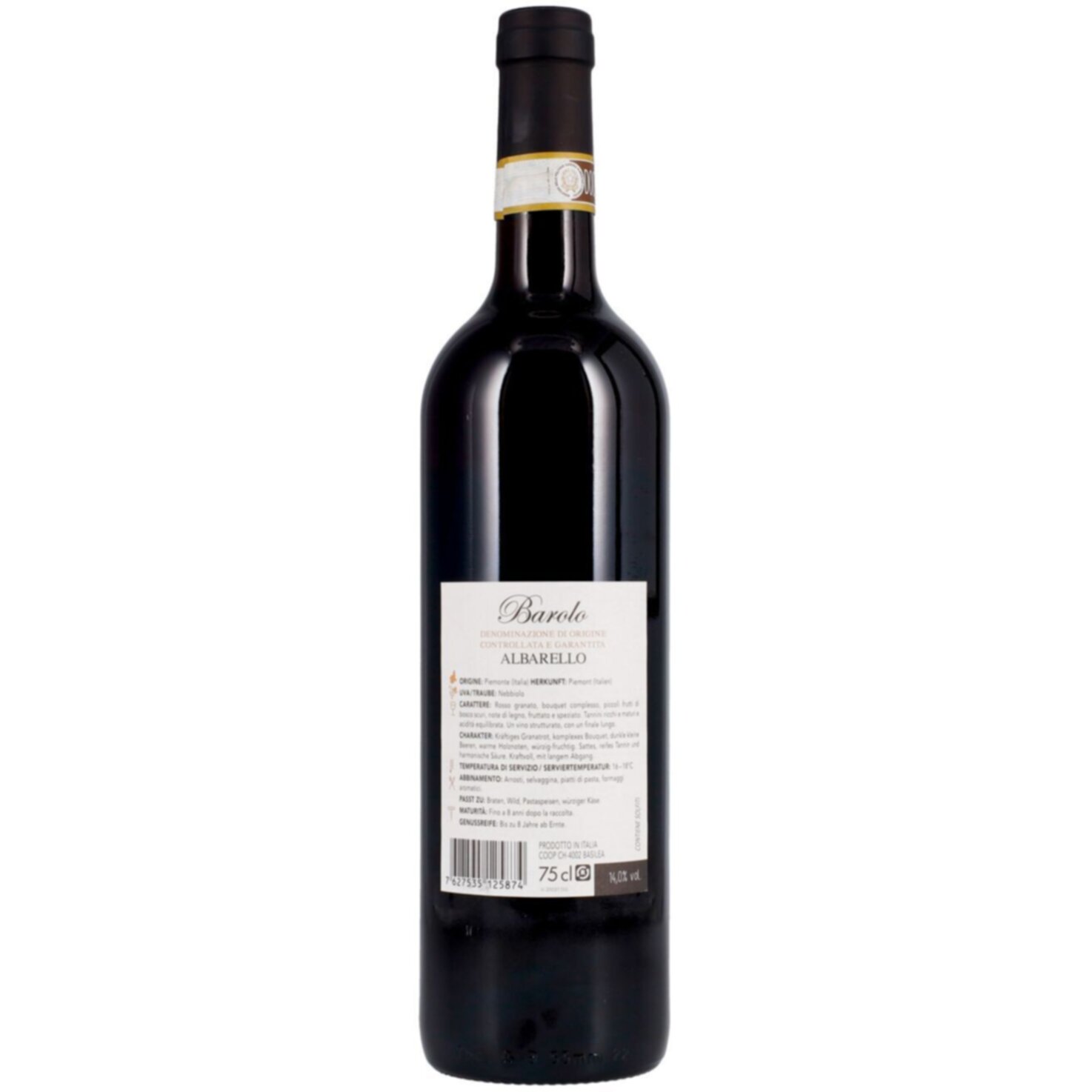 Piemont DOC Nebbiolo Albarello Barolo -75cl