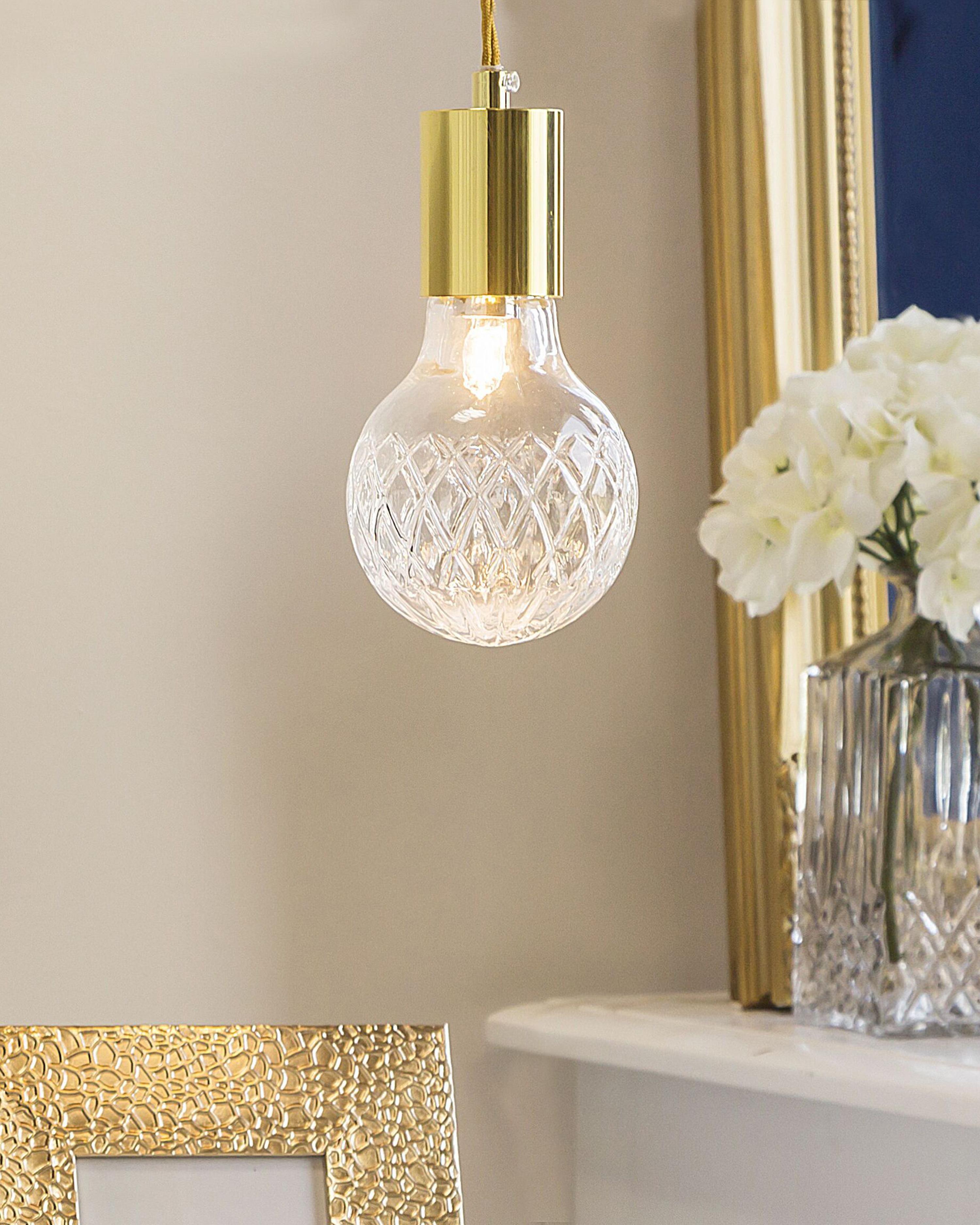 Set van 2 hanglampen ANZA Glas Goud