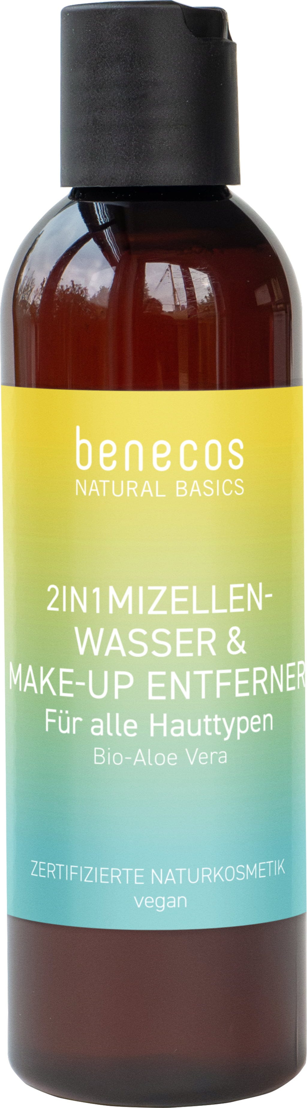 benecos  Natural Basics 2in1 Mizellenwasser & Make-up Entferner, 200 ml