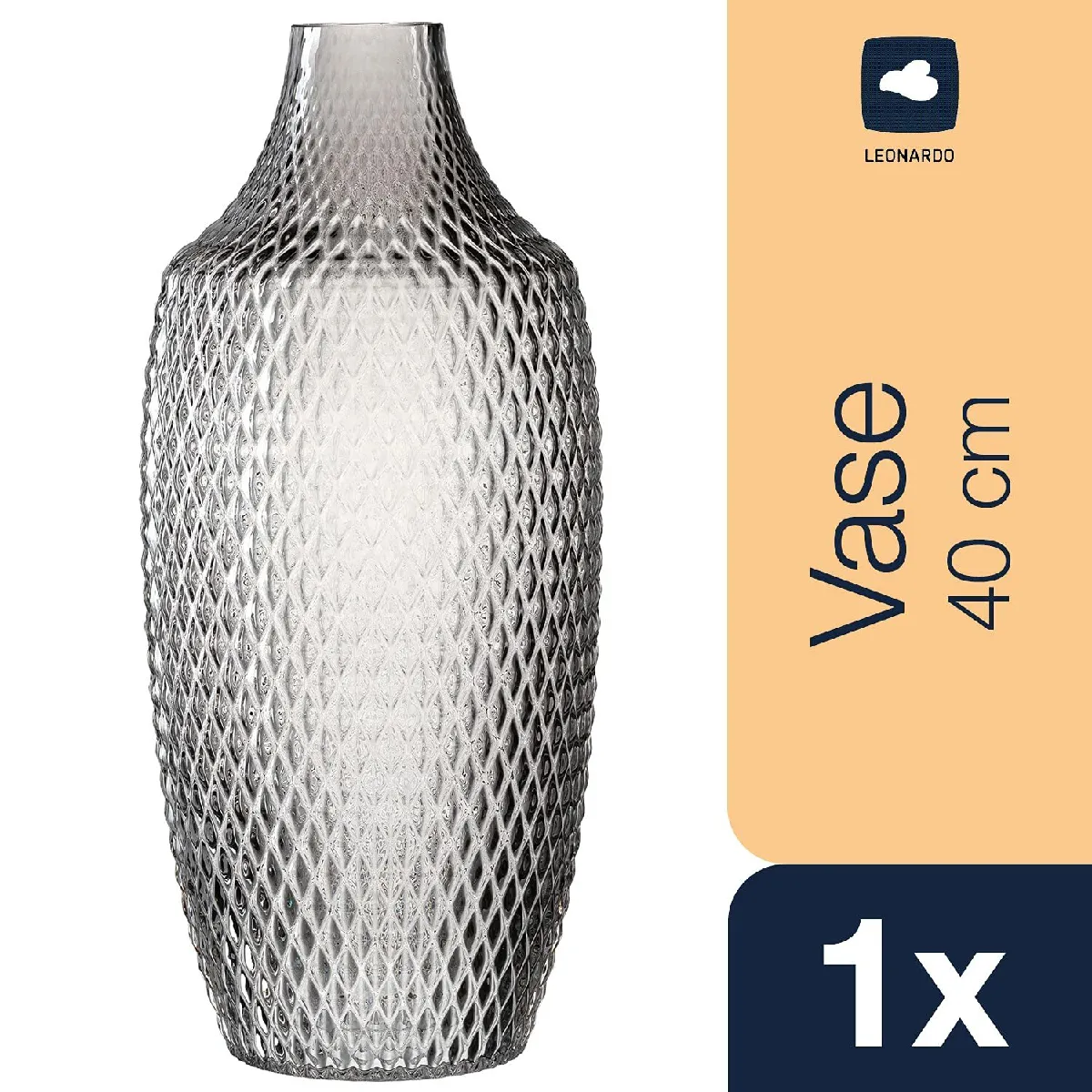 Leonardo Poesia Vase - Gris