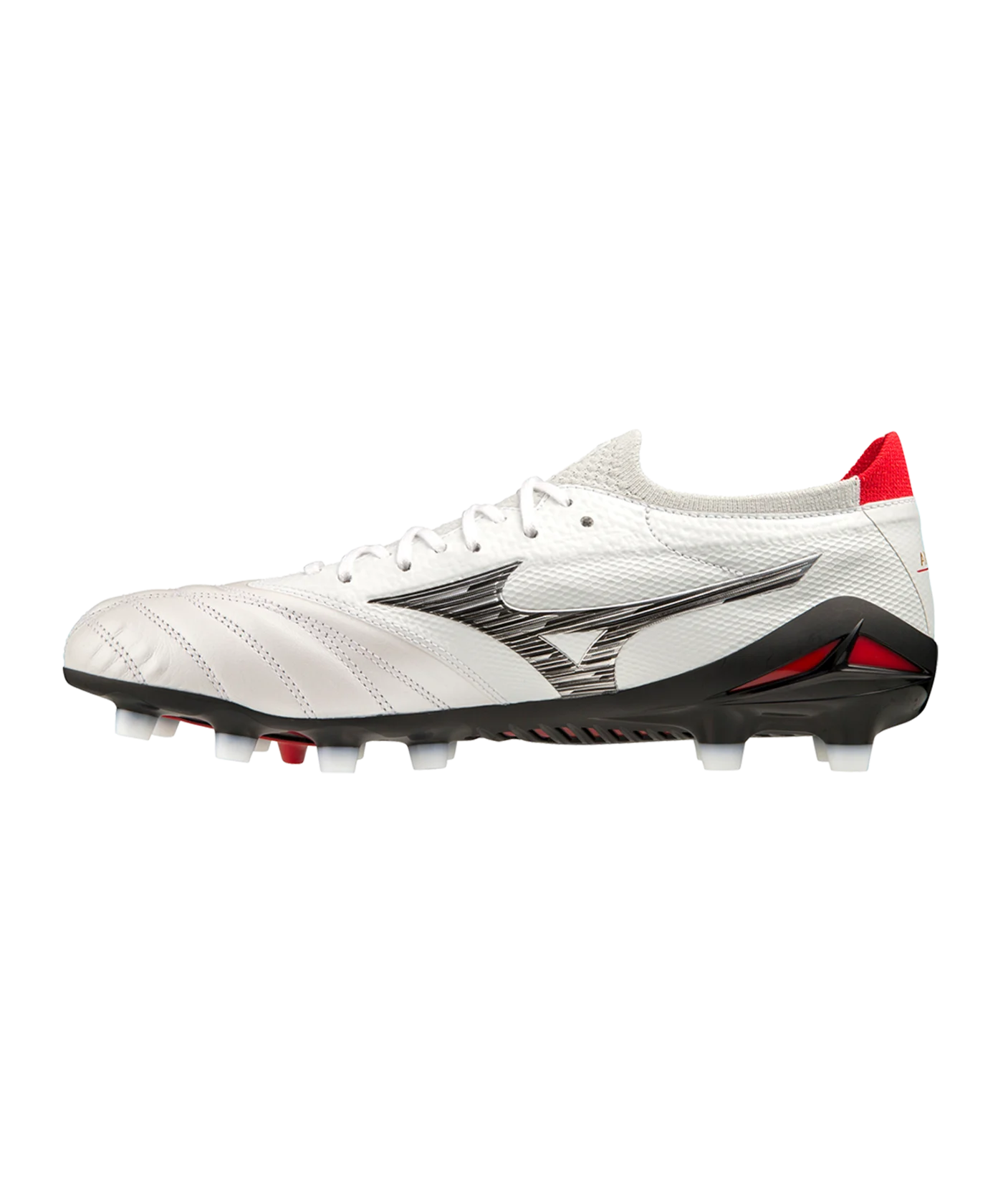 Mizuno Morelia Neo IV Made in Japan FG Special Edition Weiss Schwarz Rot F09