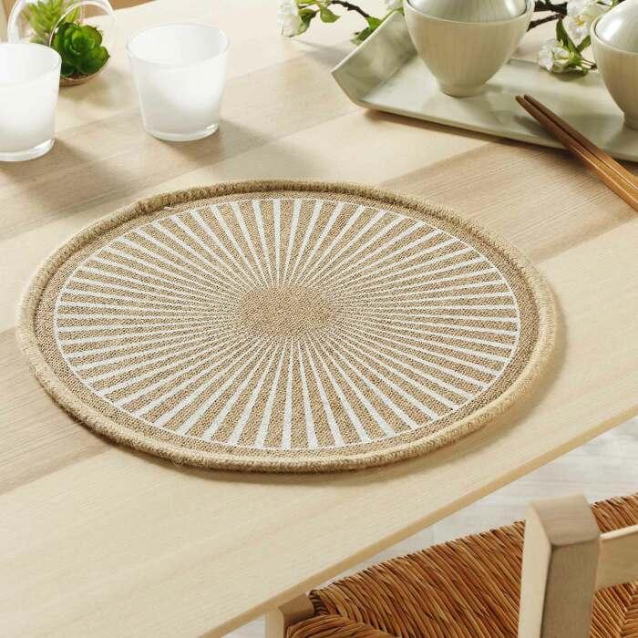 SET DE TABLE 38 CM JUTE IMP SOLEIMIO