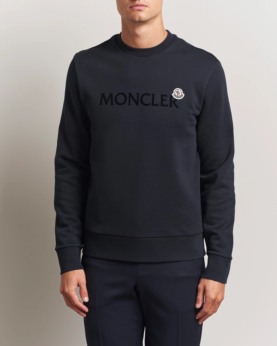 Moncler Lettering Logo Sweatshirt Navy