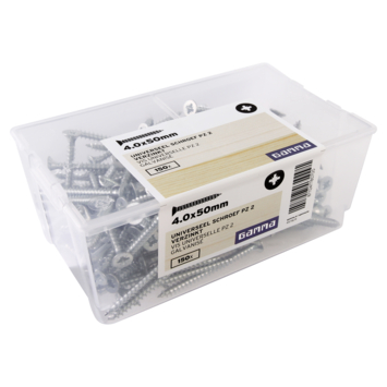 GAMMA schroef universeel platkop verzinkt 4.0x50 mm 150 stuks