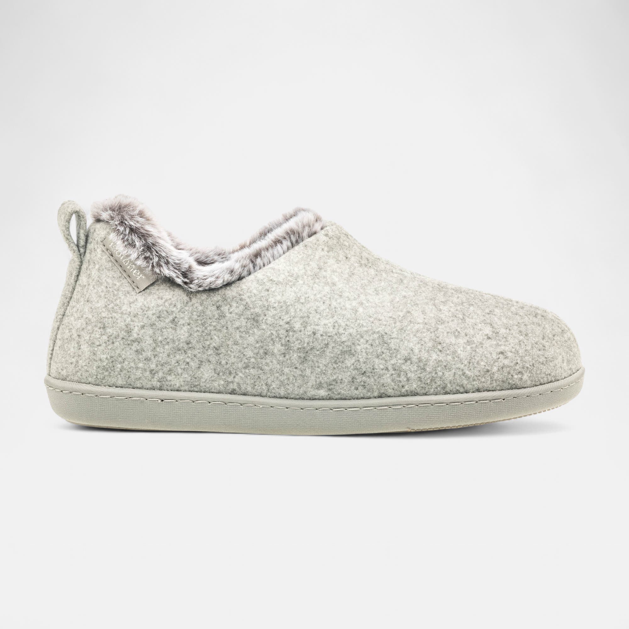 Pantoufles botillons Femme gris
