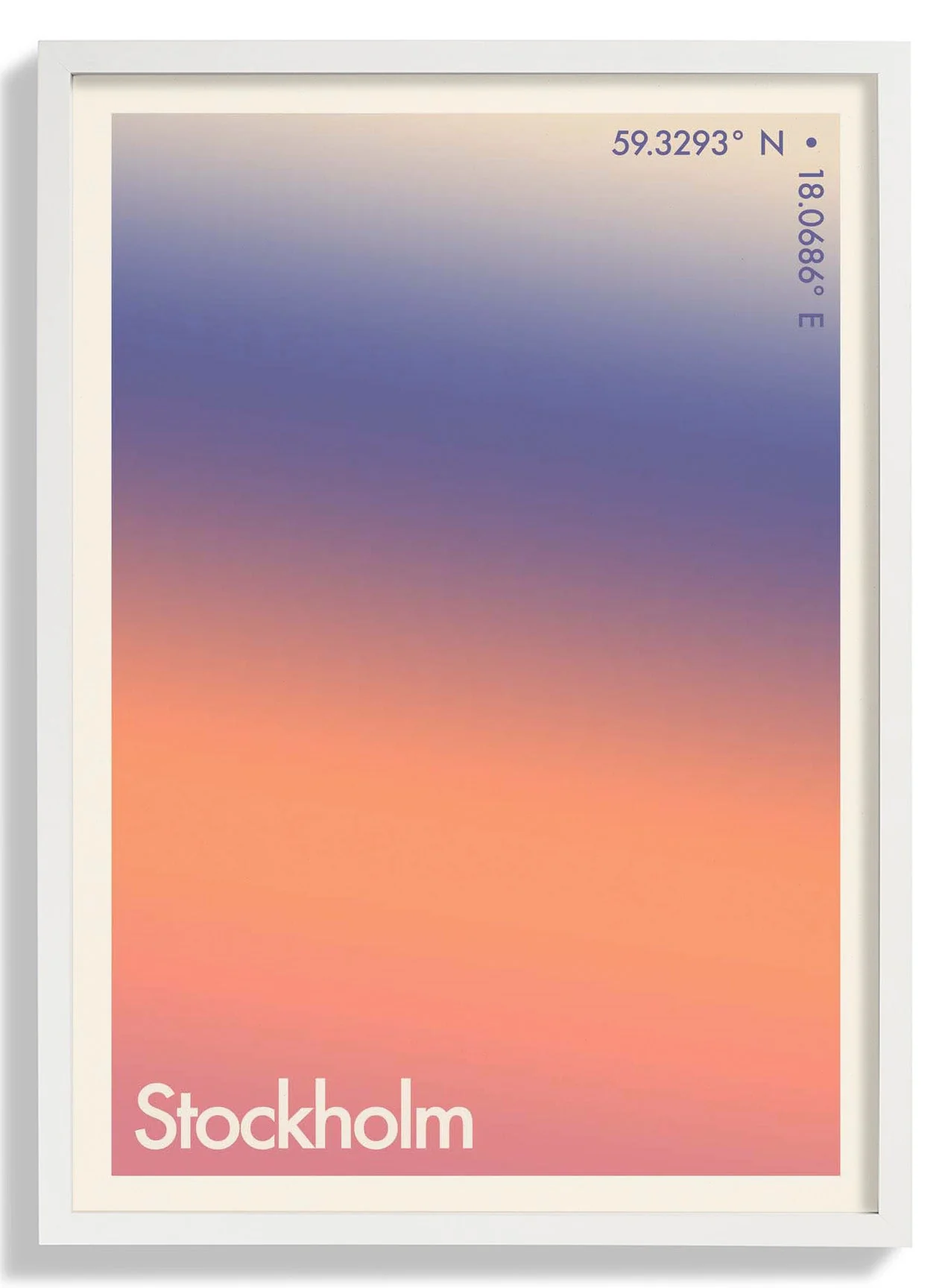 Stockholm Stadt im Sonnenuntergang