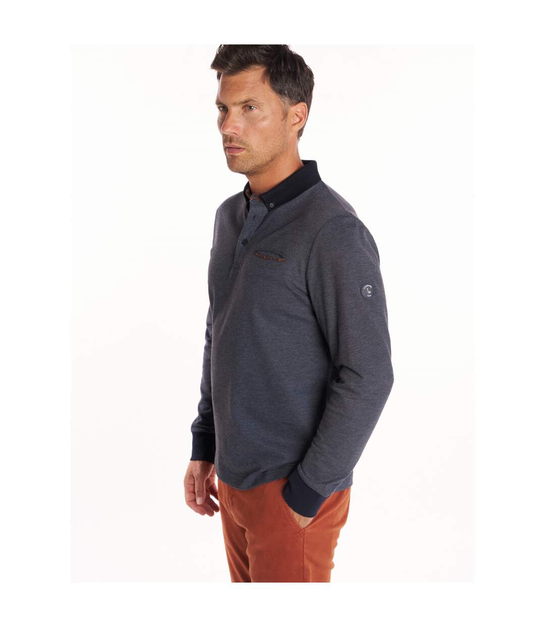 Polo maille piquée uni sport