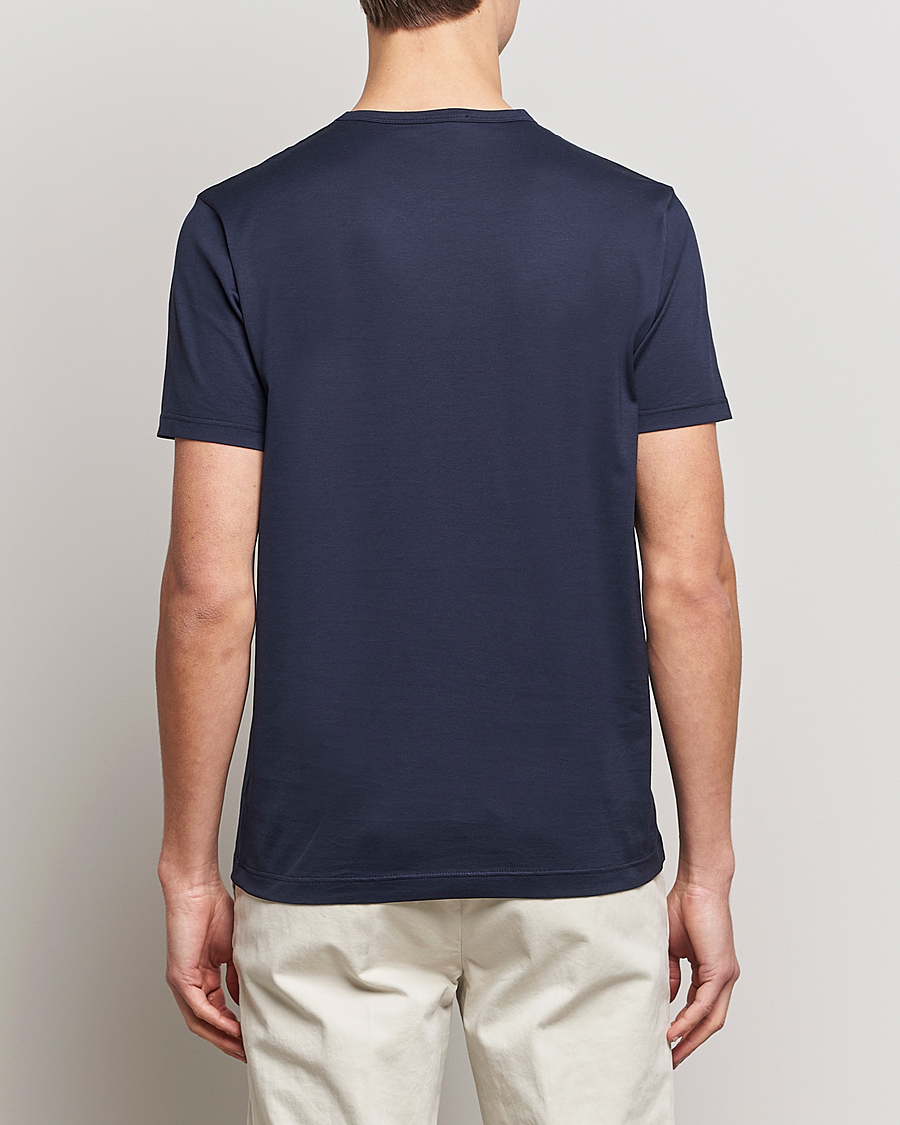 Sunspel 2-Pack Crew Neck Q82 Cotton T-Shirt Navy