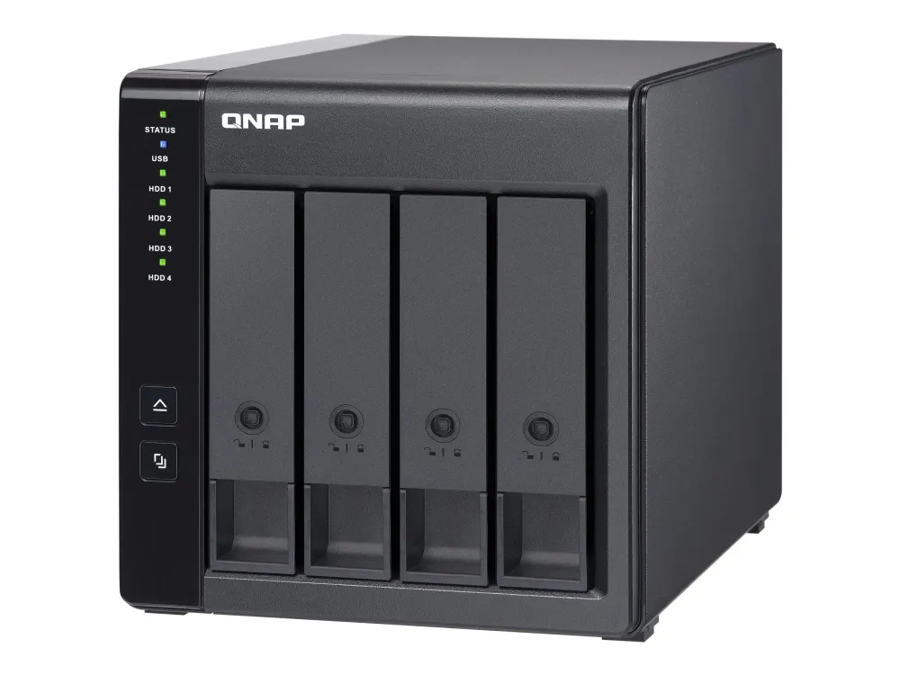 QNAP TR-004 - Harddisk-array - 0 TB - 4 bays (SATA-300) - USB 3.2 Gen 1 (ekstern)