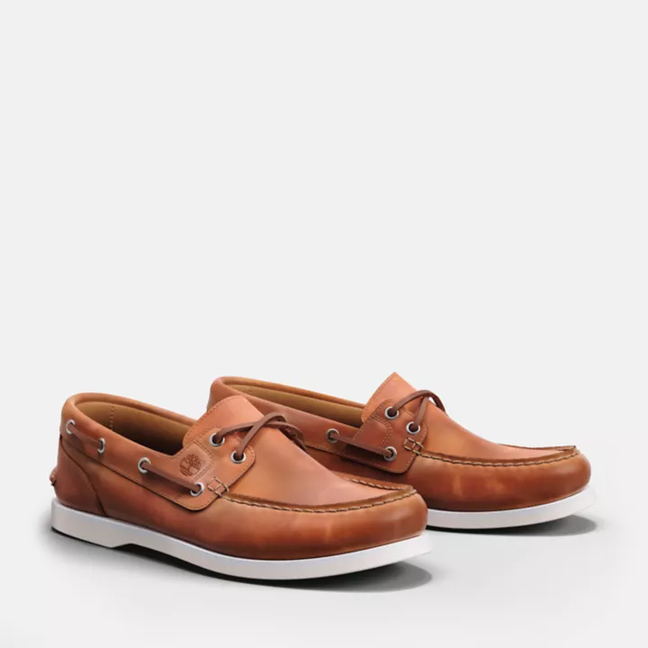 Chaussure bateau classique pour femme en marron clair
