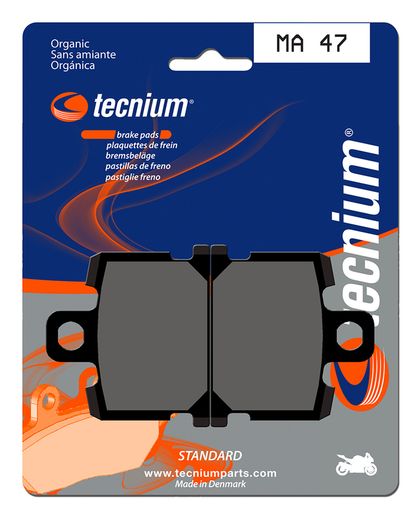 Plaquettes de freins Tecnium route organique - MA47