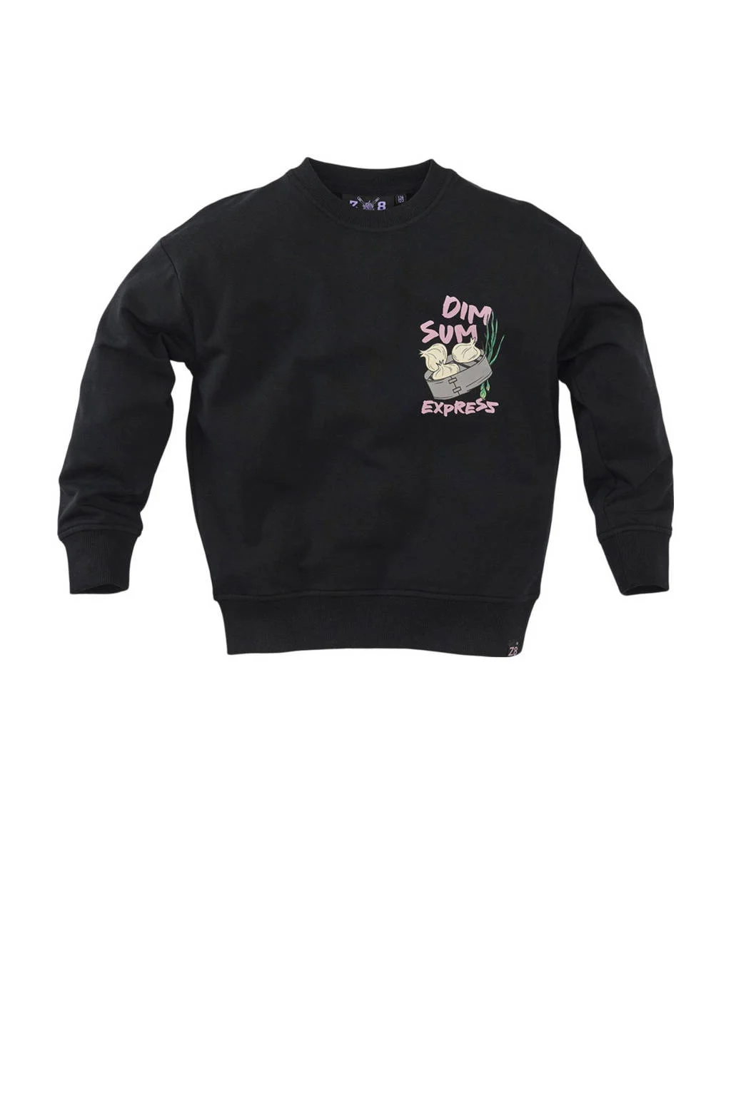 Z8 kids sweater Nikko met backprint donkerblauw