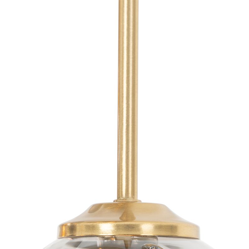 Smart plafondlamp goud met smoke glas 9-lichts incl. 9 Wifi G9 - Athens