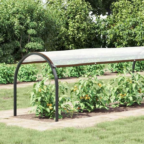 vidaXL Klar presenning med maljer 1x12 m polyetylen
