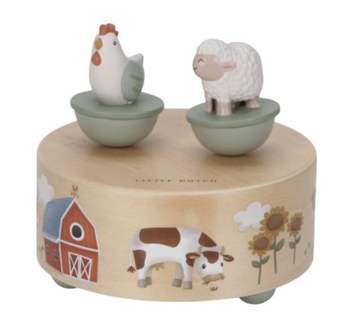 Little Dutch Little Dutch houten muziekdoosje Little Farm