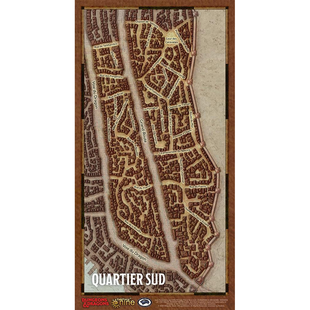 Dungeons & Dragons 5e Éd. : Le Vol des dragons - Plans individuels des quartiers de Waterdeep