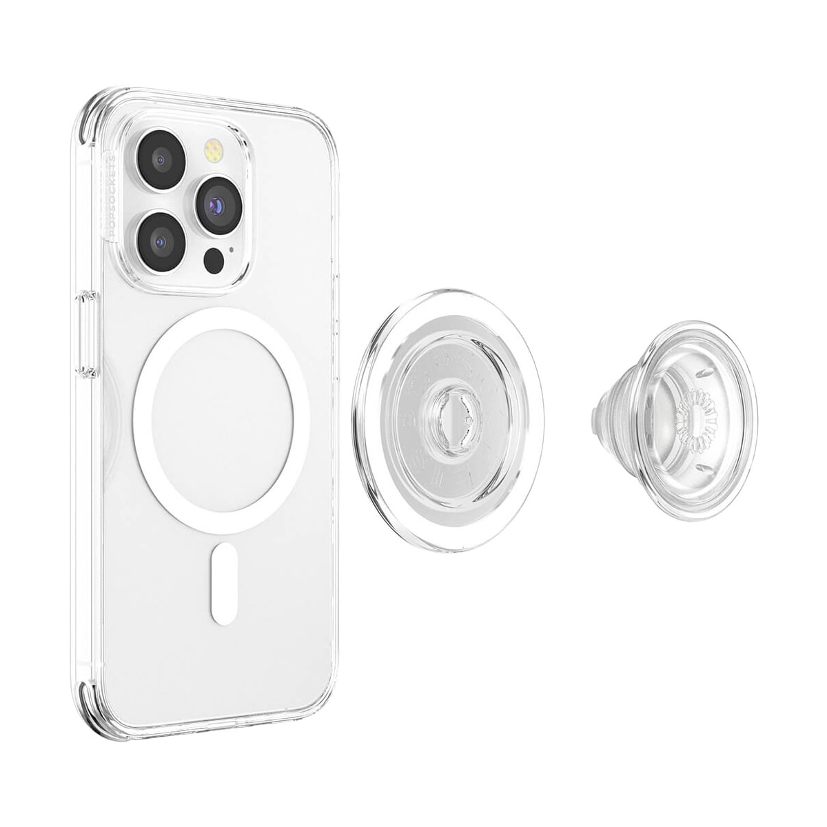 Popsockets PopGrip for MagSafe telefongrep (gjennomsiktig)