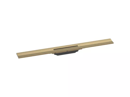 Caniveau de douche découpable 80 cm HANSGROHE RainDrain Flex montage mural bronze brossé