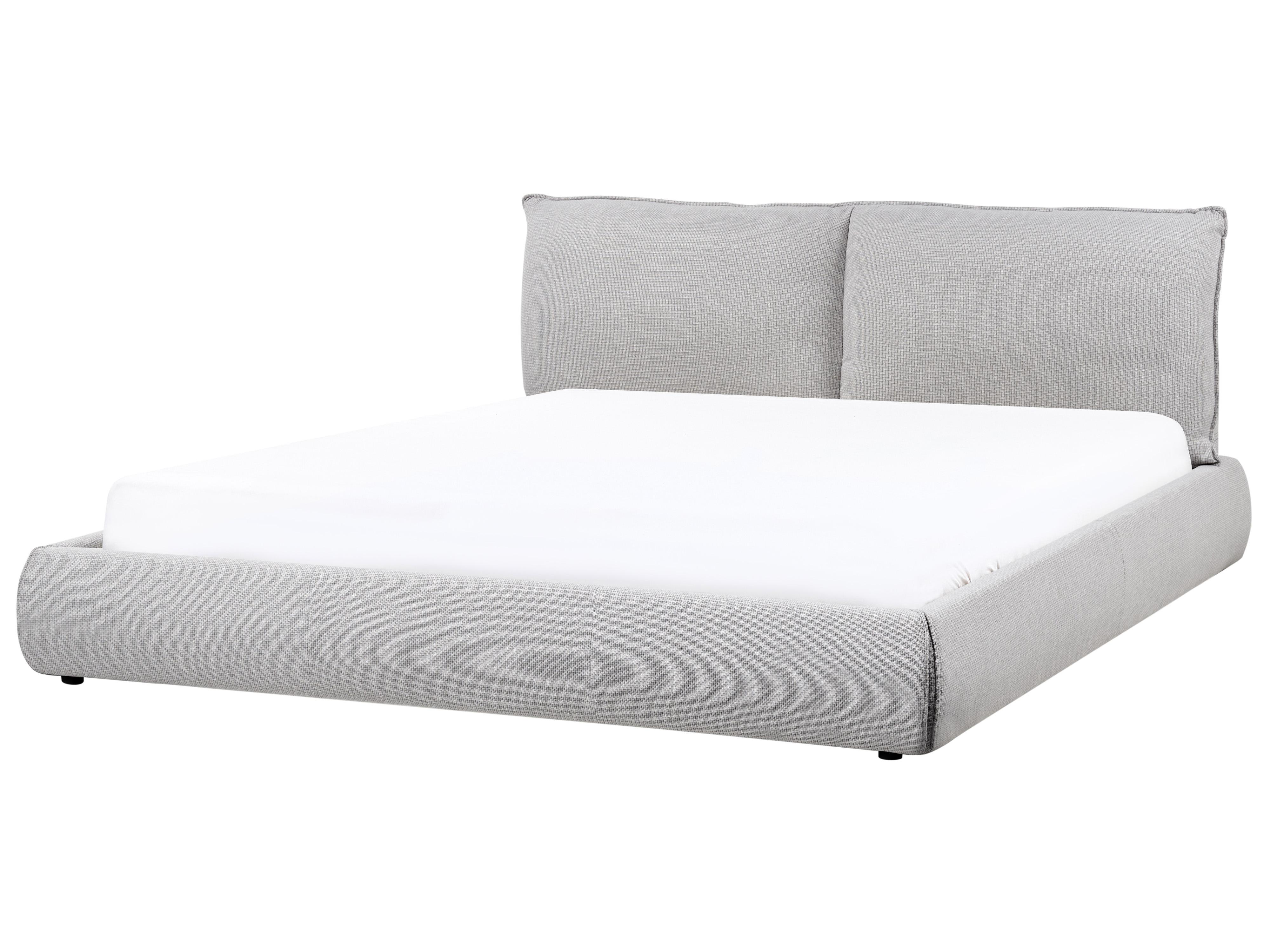 Bed Stof VINAY 180 x 200 cm Lichtgrijs