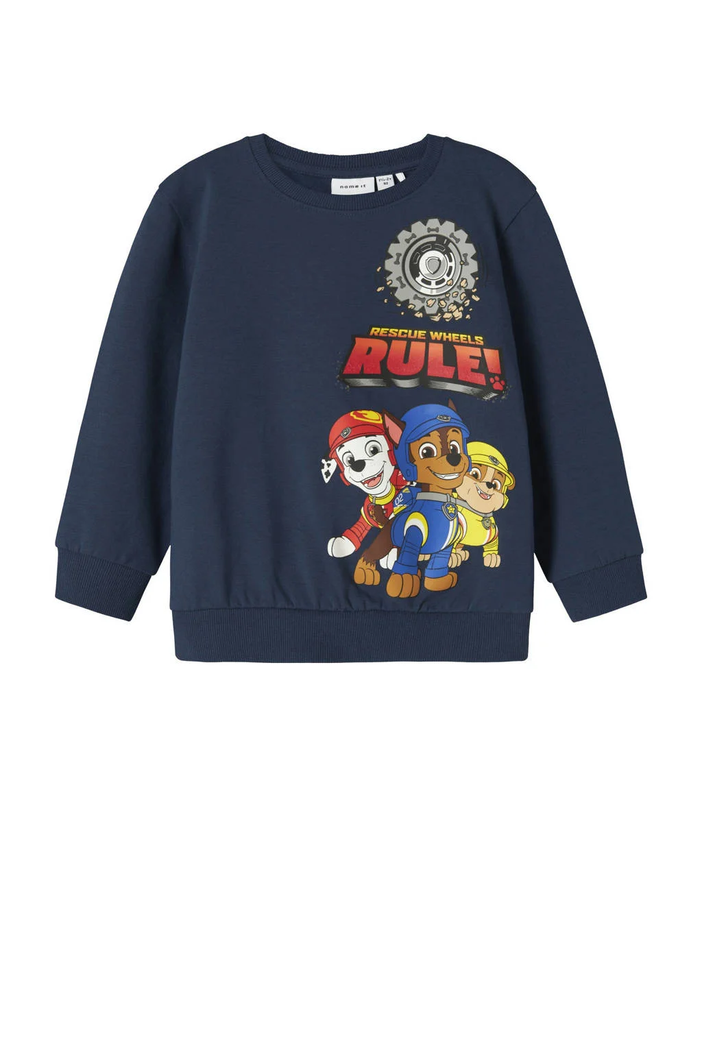 NAME IT MINI Paw Patrol sweater donkerblauw