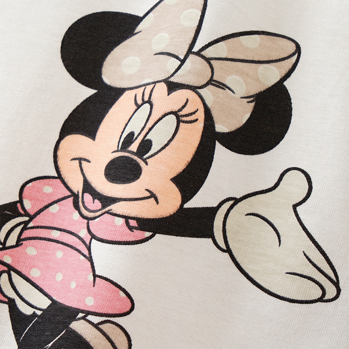 Topomini Minnie Maus Shorty mit Wellenbündchen creme / rosa / hellbeige