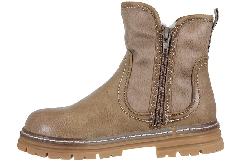 5TH AVENUE VINTERSTØVLE I BEIGE PU