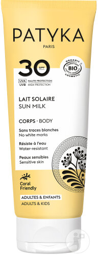 Patyka Solaires Spray Solaire IP30 Corps Bio Peaux Sensibles Adultes Et Enfants 100ml