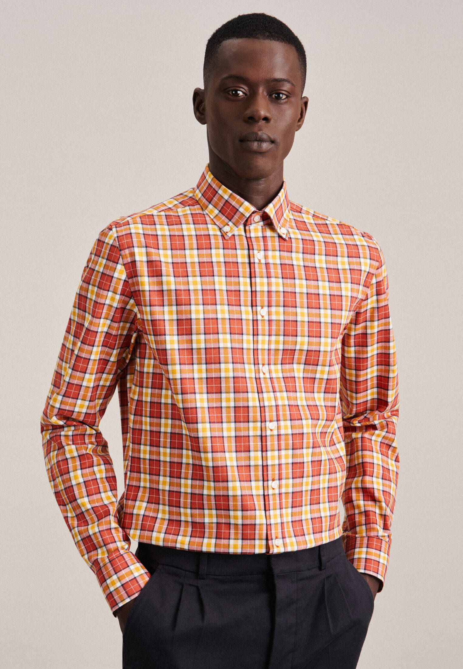 Seidensticker| Herren Flanellhemd Shaped