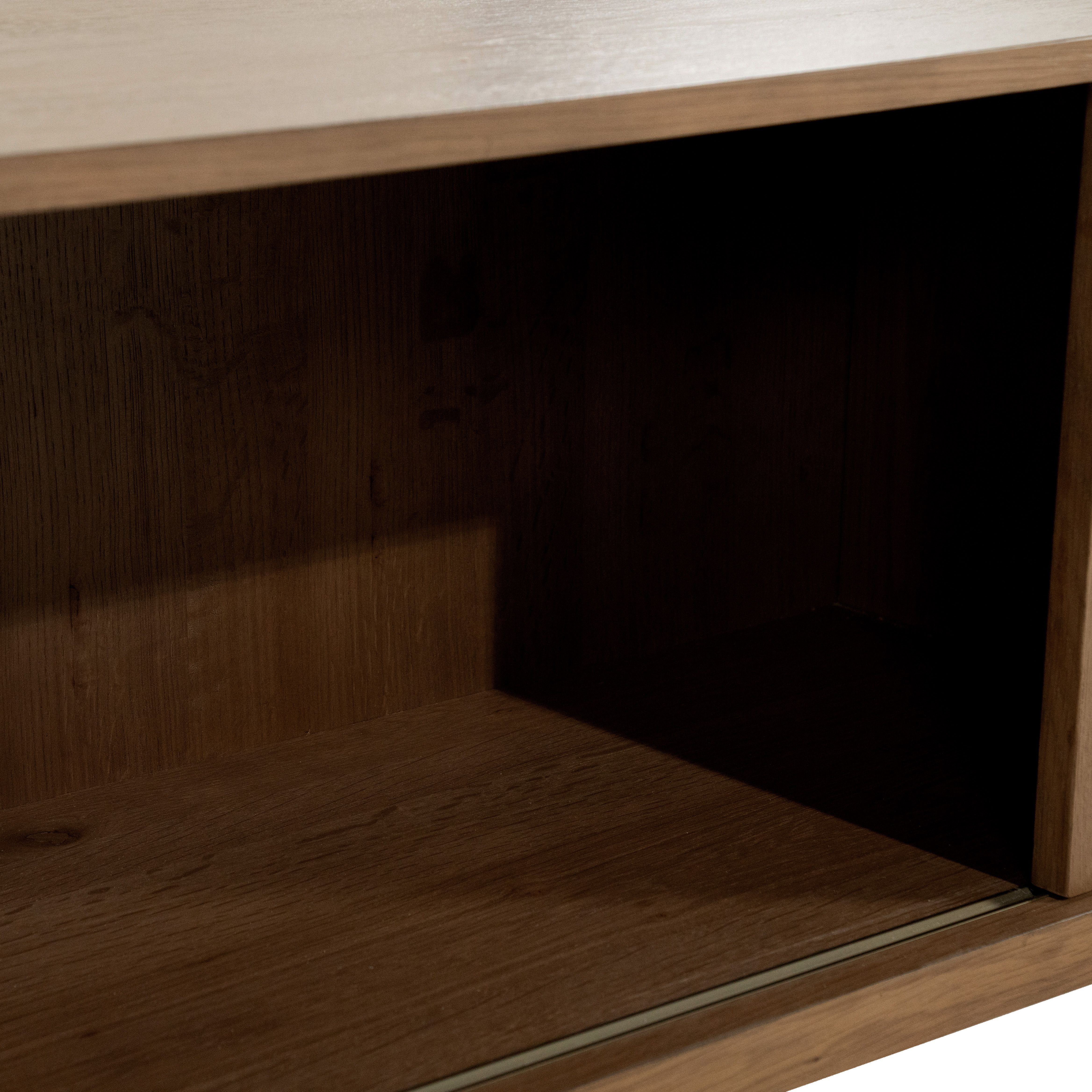 Hangend tv-meubel 96383 bruin Milo B240 x D42 x H43 cm