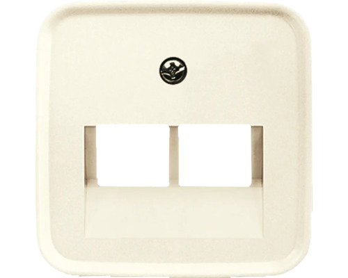 Busch-Jaeger 1803-02-212 Centrale afdekplaat, 2-voudig, voor ISDN Duro 2000 SI, wit